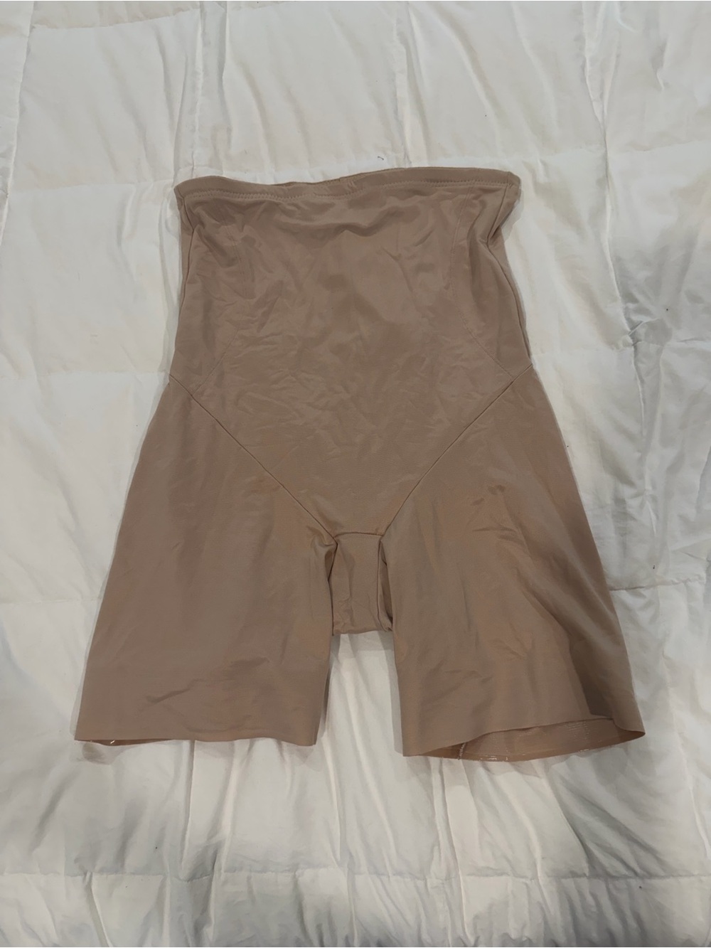 TC Beige High-Waist Shapewear Shorts